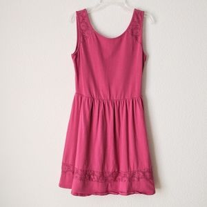 MOSSIMO Skater Dress with Floral Lace M